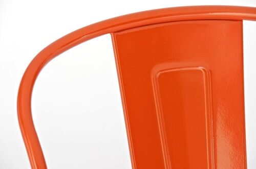Bianchi Set van 2 Barkrukken Metalen Oranje 10x52cm