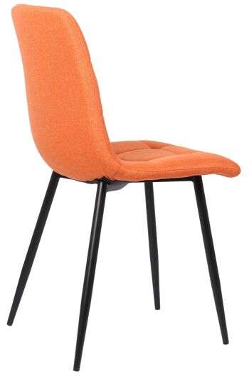 Quercino Lot de 2 Chaises de Salle à Manger Orange 5x52cm 3