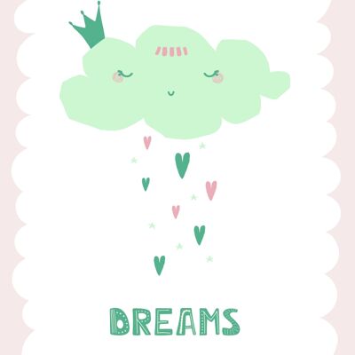 Poster | Mint | Dreams | A4