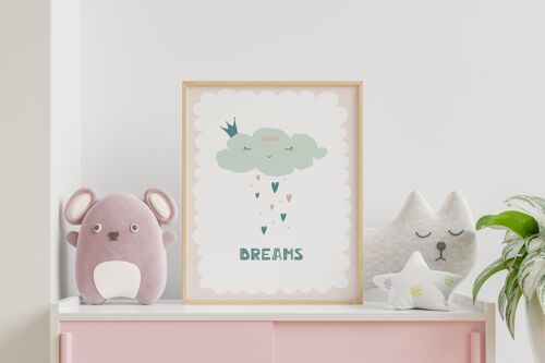 Poster | Mint | Dreams | A3