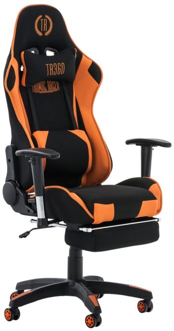 Codognè Chaise de bureau Cuir artificiel Orange 23x58cm