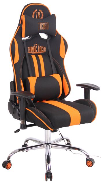 Filago Chaise de Bureau Tissu Orange 19x51cm 1