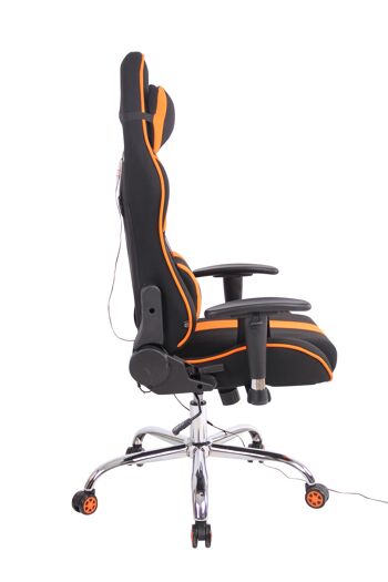 Filago Chaise de Bureau Tissu Orange 19x51cm 3