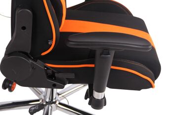 Filago Chaise de Bureau Tissu Orange 19x51cm 7