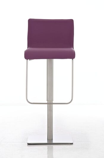 Grezzana Tabouret de Bar Similicuir Violet 14x46cm 2