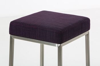 Appecano Tabouret de Bar Tissu Violet 6x37cm 3