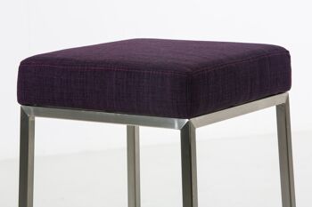 Appecano Tabouret de Bar Tissu Violet 6x37cm 4