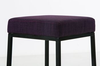 Tabouret Motta Tissu Violet 6x37cm 4