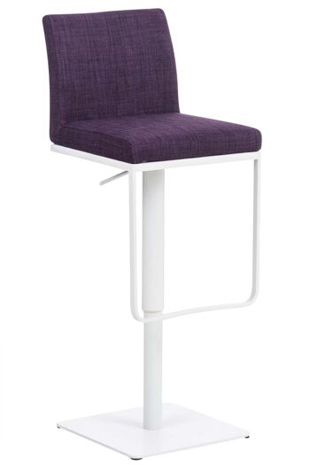 Tabouret Ragazzola Tissu Violet 18x44cm 1