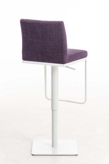 Tabouret Ragazzola Tissu Violet 18x44cm 5