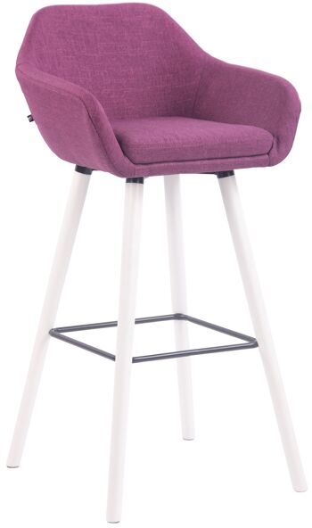 Tabouret Jesolo Tissu Violet 8x52cm 1