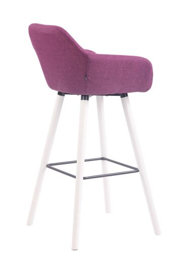 Tabouret Jesolo Tissu Violet 8x52cm 4