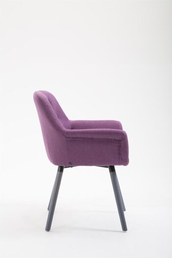 Pontina Chaise Visiteur Tissu Violet 12x60cm 2