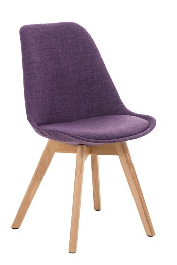 Caiano Chaise Visiteur Tissu Violet 5x41cm 1