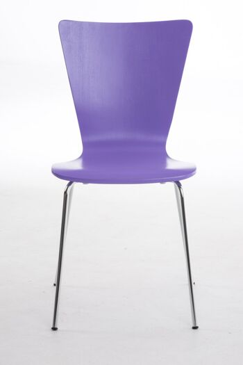 Legnano Chaise Visiteur Bois Violet 4x50cm 2