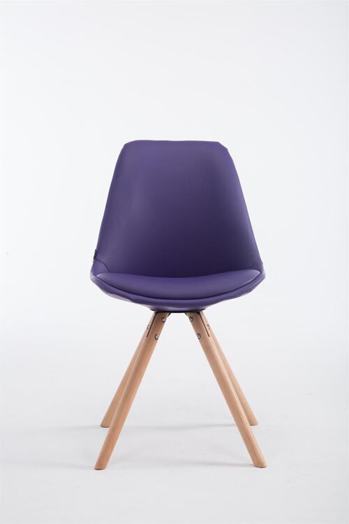 Albiolo Bezoekersstoel Kunstleer Paars 6x55.5cm