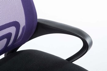 Chiavelli Chaise de Bureau Faux Cuir Violet 10x54cm 9