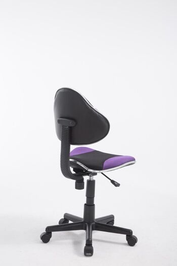 Nortosce Chaise de Bureau Microfibre Violet 7x43cm 4