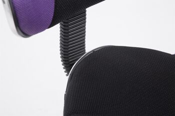 Nortosce Chaise de Bureau Microfibre Violet 7x43cm 6