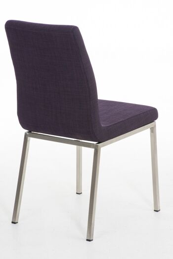 Selvacava Chaise de Salle à Manger Tissu Violet 7x50cm 3