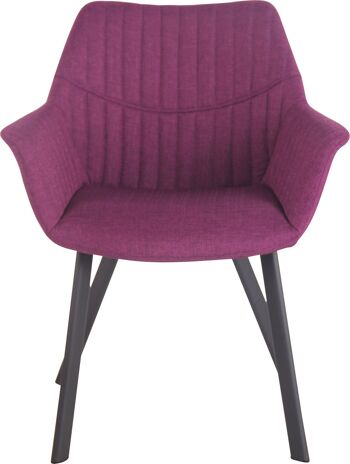 Avendita Chaise de Salle à Manger Tissu Violet 8x60cm 2