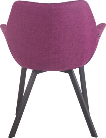 Avendita Chaise de Salle à Manger Tissu Violet 8x60cm 4