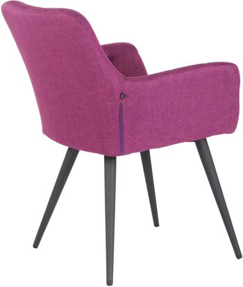 Cesalunga Chaise de salle à manger Tissu Violet 7x60cm 4