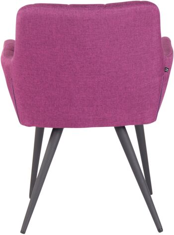 Cesalunga Chaise de salle à manger Tissu Violet 7x60cm 5