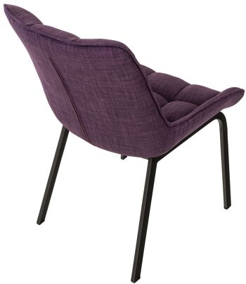 Chaise de Salle à Manger Brembio Tissu Violet 8x60cm 4