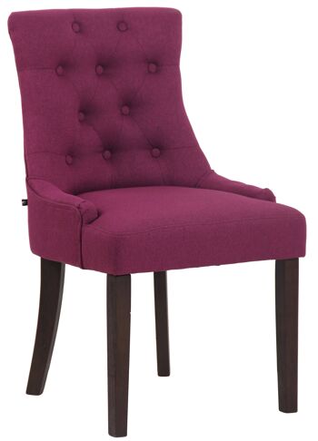 Mazzocco Chaise de salle à manger Tissu Violet 8x58cm 1