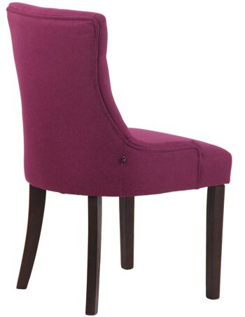 Mazzocco Chaise de salle à manger Tissu Violet 8x58cm 4
