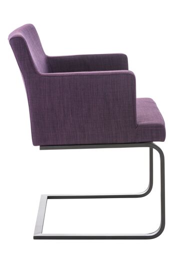 Placanica Chaise de Salle à Manger Tissu Violet 13x60cm 3