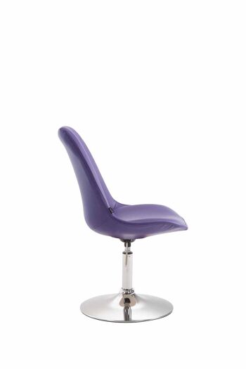 Sodalarga Chaise de salle à manger Cuir artificiel Violet 6x57cm 3