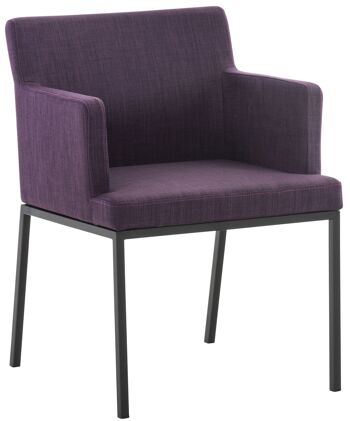 Chaise Meridiana Tissu Violet 14x60cm 1