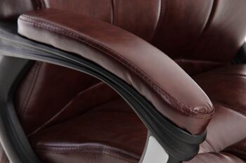 Stifone Chaise de Bureau Cuir Artificiel Rouge 17x65cm 6