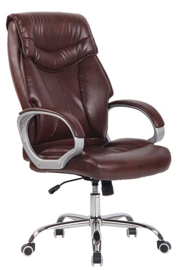 Ciriano Chaise de Bureau Cuir Artificiel Rouge 17x65cm 1