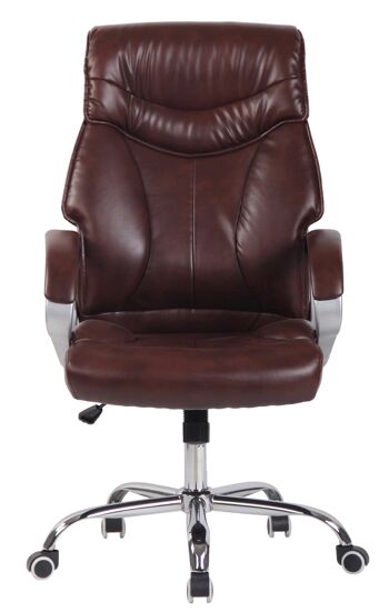 Ciriano Chaise de Bureau Cuir Artificiel Rouge 17x65cm 2