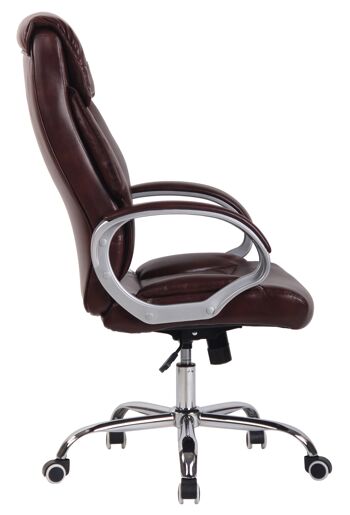 Ciriano Chaise de Bureau Cuir Artificiel Rouge 17x65cm 3