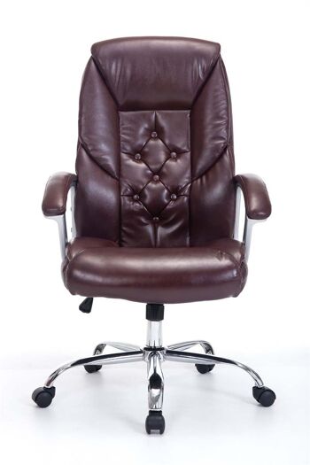 Ascrea Chaise de Bureau Cuir Artificiel Rouge 15x68cm 2
