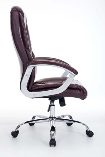 Ascrea Chaise de Bureau Cuir Artificiel Rouge 15x68cm 3