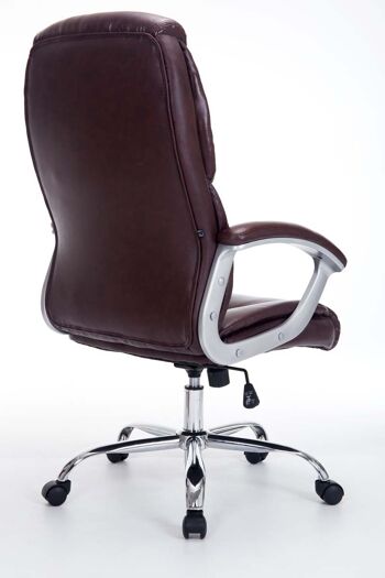 Ascrea Chaise de Bureau Cuir Artificiel Rouge 15x68cm 4