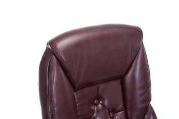 Ascrea Chaise de Bureau Cuir Artificiel Rouge 15x68cm 5