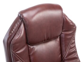 Ballo Chaise de Bureau Cuir Artificiel Rouge 17x64cm 4