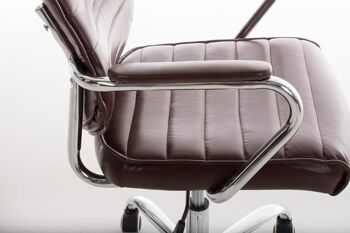 Salario Chaise de Bureau Cuir Artificiel Rouge 16x57cm 5