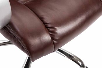 Chaise de bureau Passirano cuir artificiel rouge 16x70cm 8