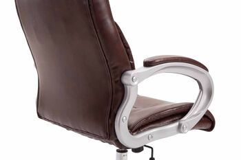 Fazzano Chaise de Bureau Cuir Artificiel Rouge 18x70cm 7
