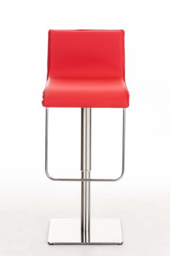 Mallà Tabouret de Bar Cuir Artificiel Rouge 14x46cm 8