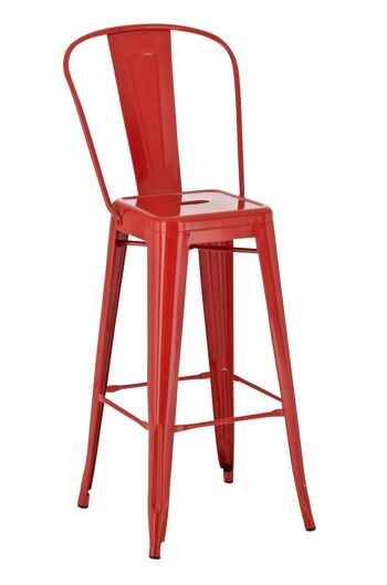 Tabouret de Bar Piale Métal Rouge 5x52cm 1