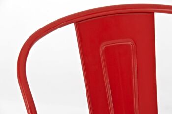 Tabouret de Bar Piale Métal Rouge 5x52cm 3