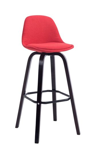 Tabouret de bar Tamai Tissu Rouge 4x44cm 1